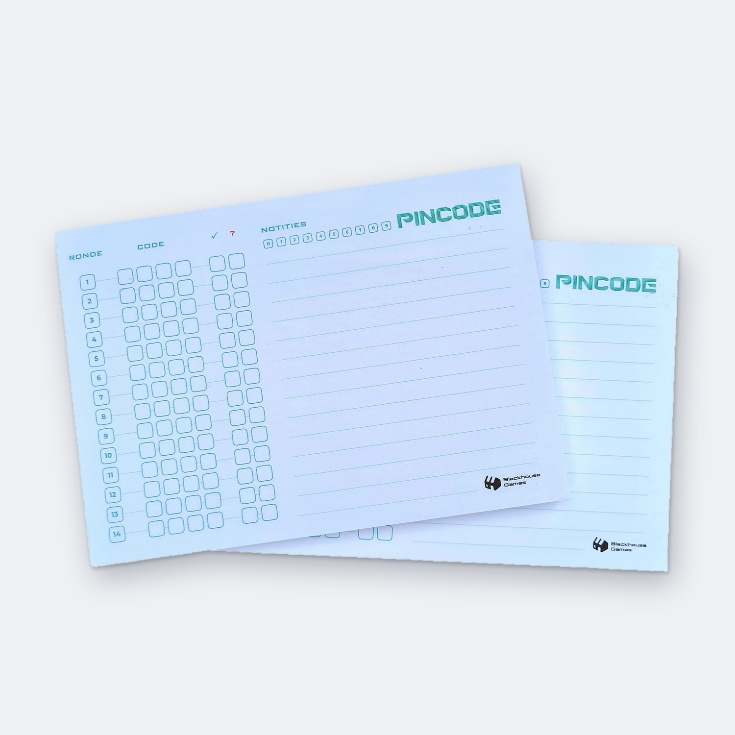 Pincode scoreblokken